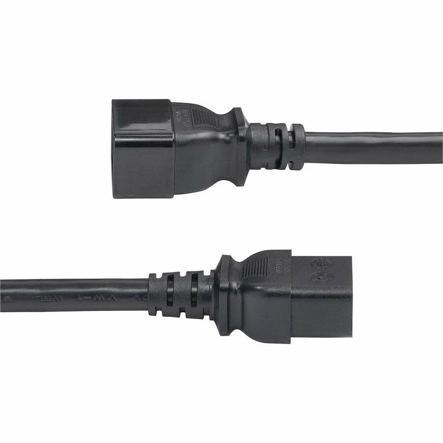 StarTech.com 2ft (60cm) Heavy Duty Extension Cord IEC 60320 C19 to C20 Black Extension Cor