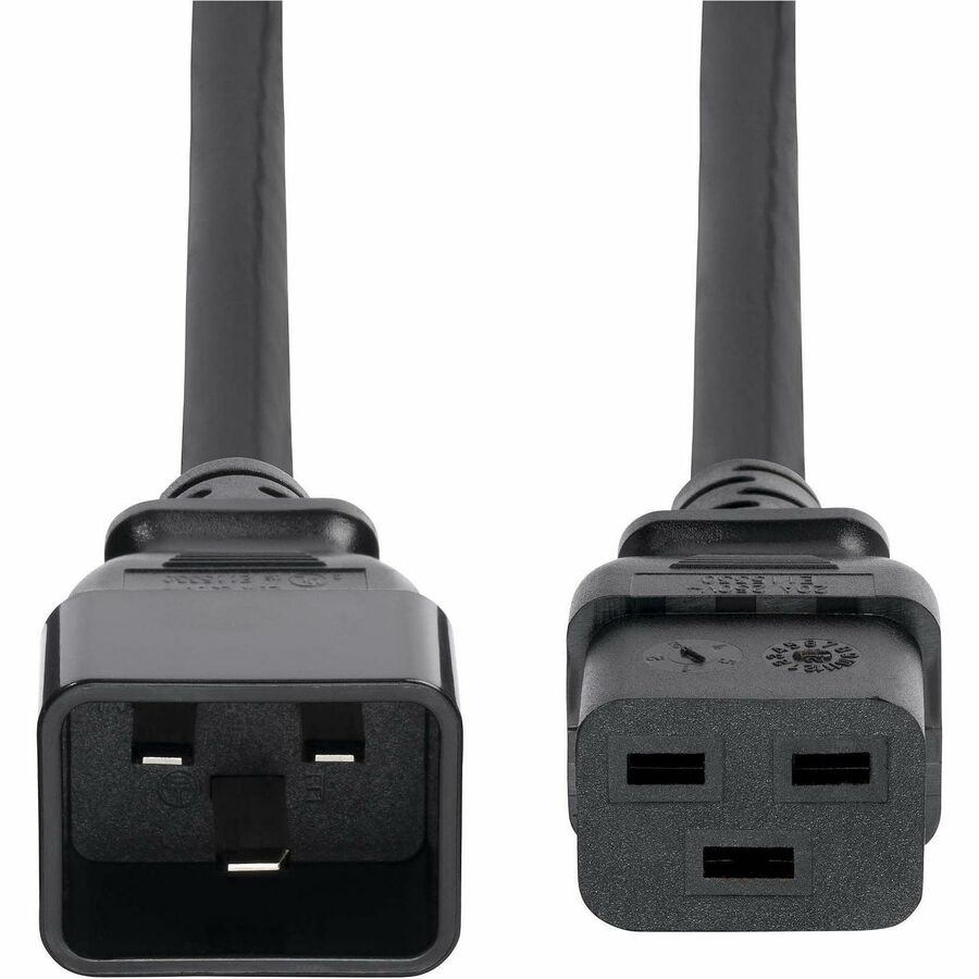 StarTech.com 2ft (60cm) Heavy Duty Extension Cord IEC 60320 C19 to C20 Black Extension Cor