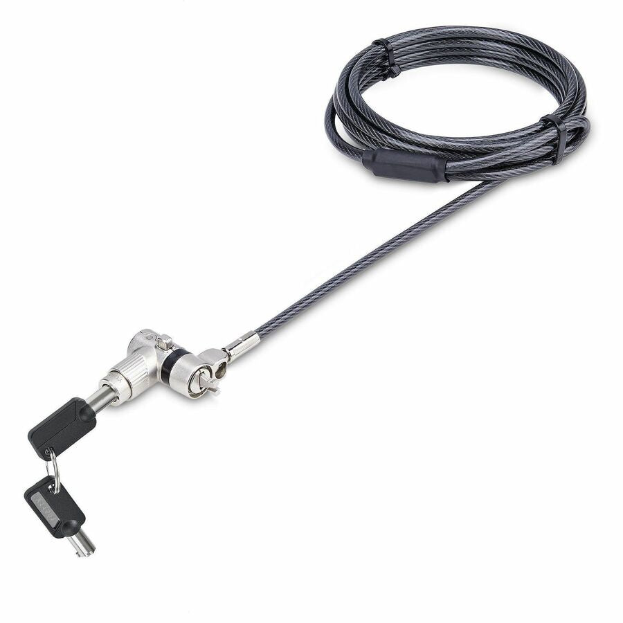 StarTech.com 3-in-1 Universal Laptop Lock 6.6ft, Master Keyed Locking Cable, Security UNIVKMKO-LAPTOP-LOCK