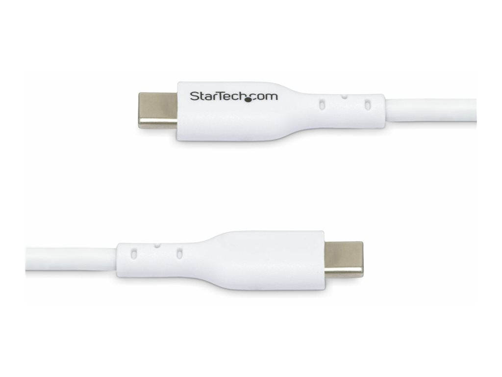 StarTech.com 3.3ft (1m) USB-C Charging Cable, Charge & Sync, 60W (3A) PD, USB 2.0 Laptop Charger Cable - White USB C Charging USB2CC1MNCWHE