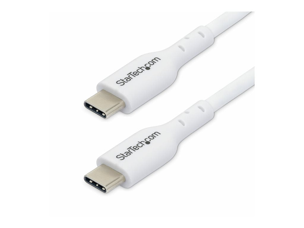 StarTech.com 3.3ft (1m) USB-C Charging Cable, Charge & Sync, 60W (3A) PD, USB 2.0 Laptop Charger Cable - White USB C Charging USB2CC1MNCWHE