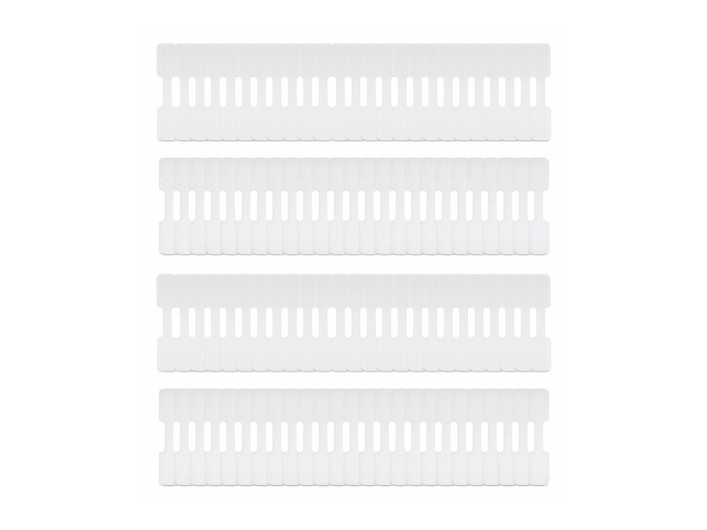 StarTech.com 3.5in (9cm) Cable Labels, 100 Pack White, Cable/Cord Tags (CABLE-TAG-HLWH) - Cable identification labels - hook-to-hook