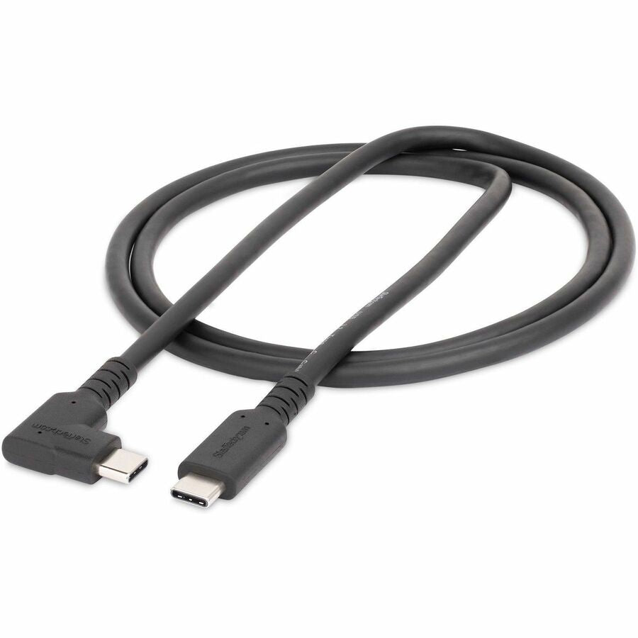 StarTech.com 3ft (1m) Rugged Right Angle USB-C Cable, USB 10 Gbps, USB C to C Data