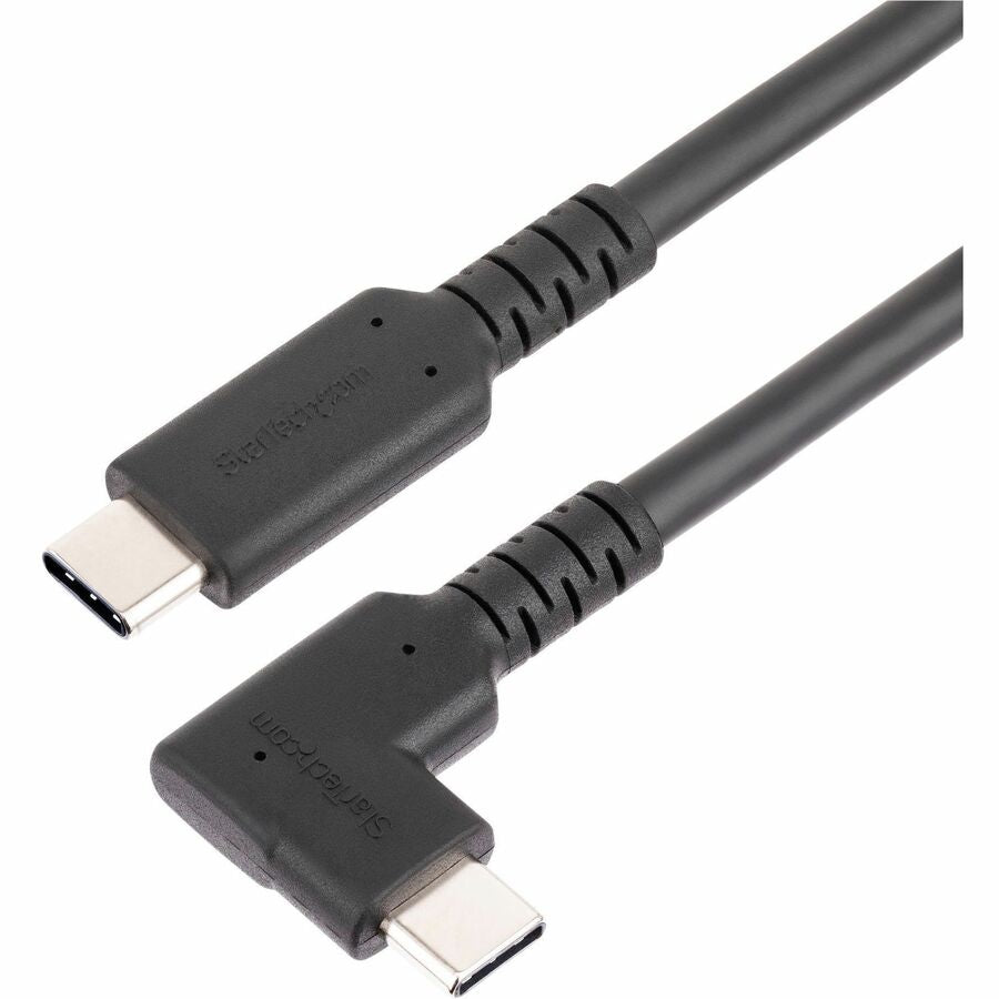 StarTech.com 3ft (1m) Rugged Right Angle USB-C Cable, USB 10 Gbps, USB C to C Data