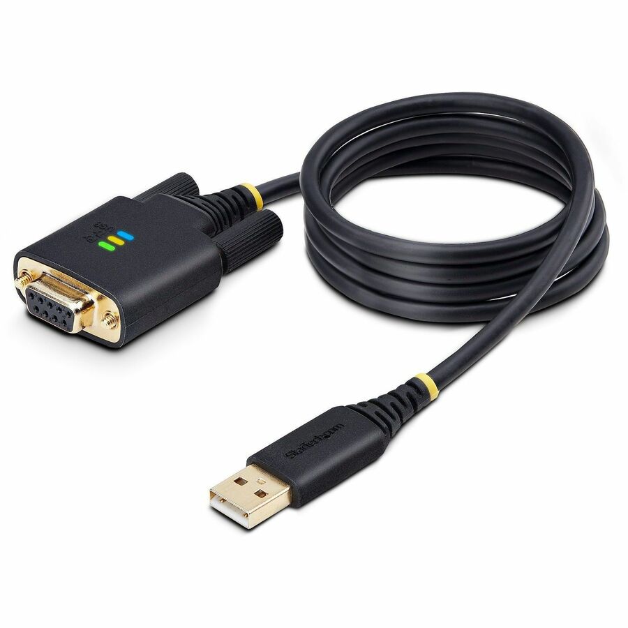 StarTech.com 3ft (1m) USB to Null Modem Serial Adapter Cable, COM Retention, FTDI, RS232, 1P3FFCNB-USB-SERIAL