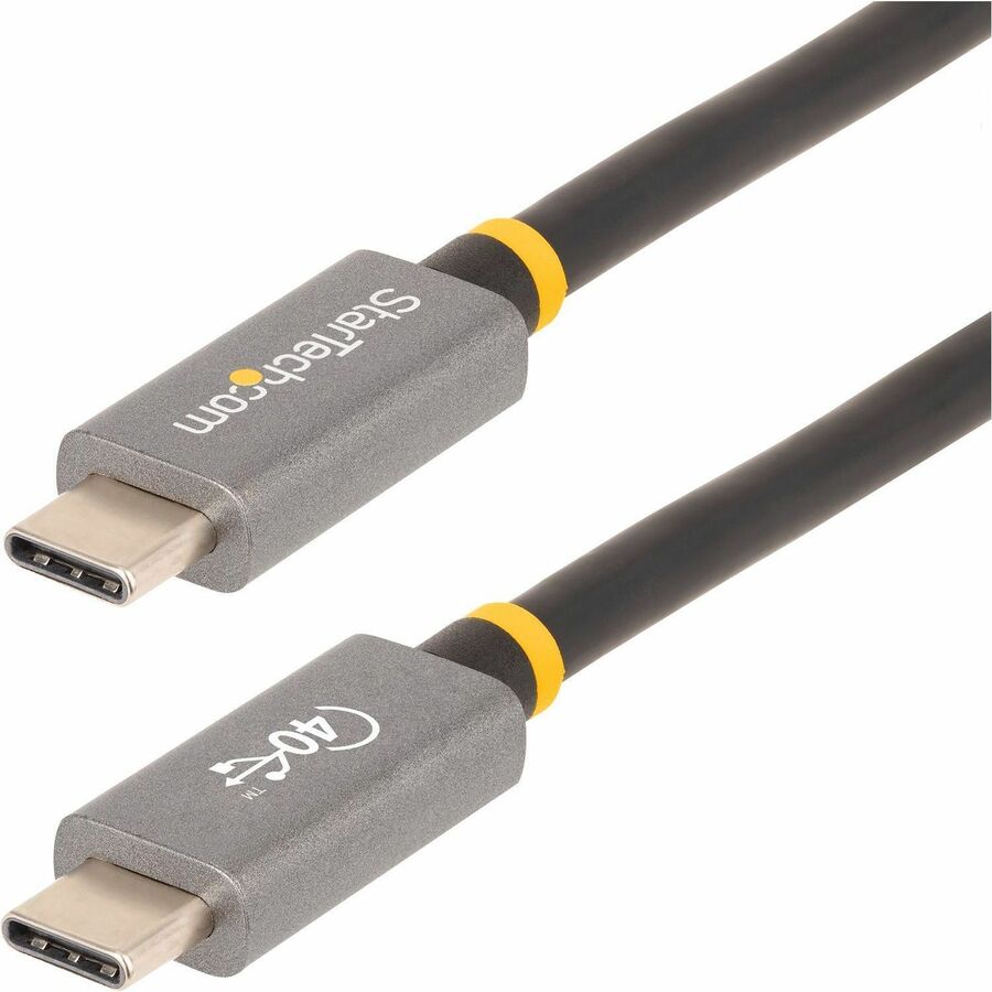 StarTech.com 3ft (1m) USB4 Cable, USB-IF Certified USB-C Cable, 40 Gbps, 100W, 8K 60Hz,