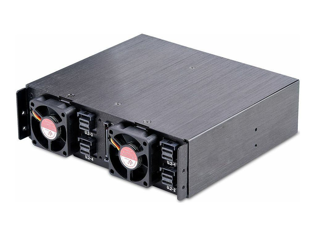 StarTech.com 4-Bay Backplane for U.2 Drives, Fits in a 5.25inch Bay, Quad-Bay Mobile Rack Enclosure for 2.5inch U.2 (SFF-8639) 4U2525-SAS-BACKPLANE