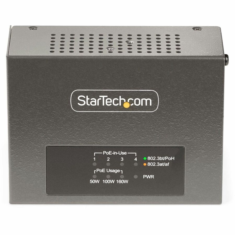 StarTech.com 4-Port Multi-Gigabit PoE++ Injector 5/2.5G Ethernet (NBASE-T) PoE/PoE+/PoE++