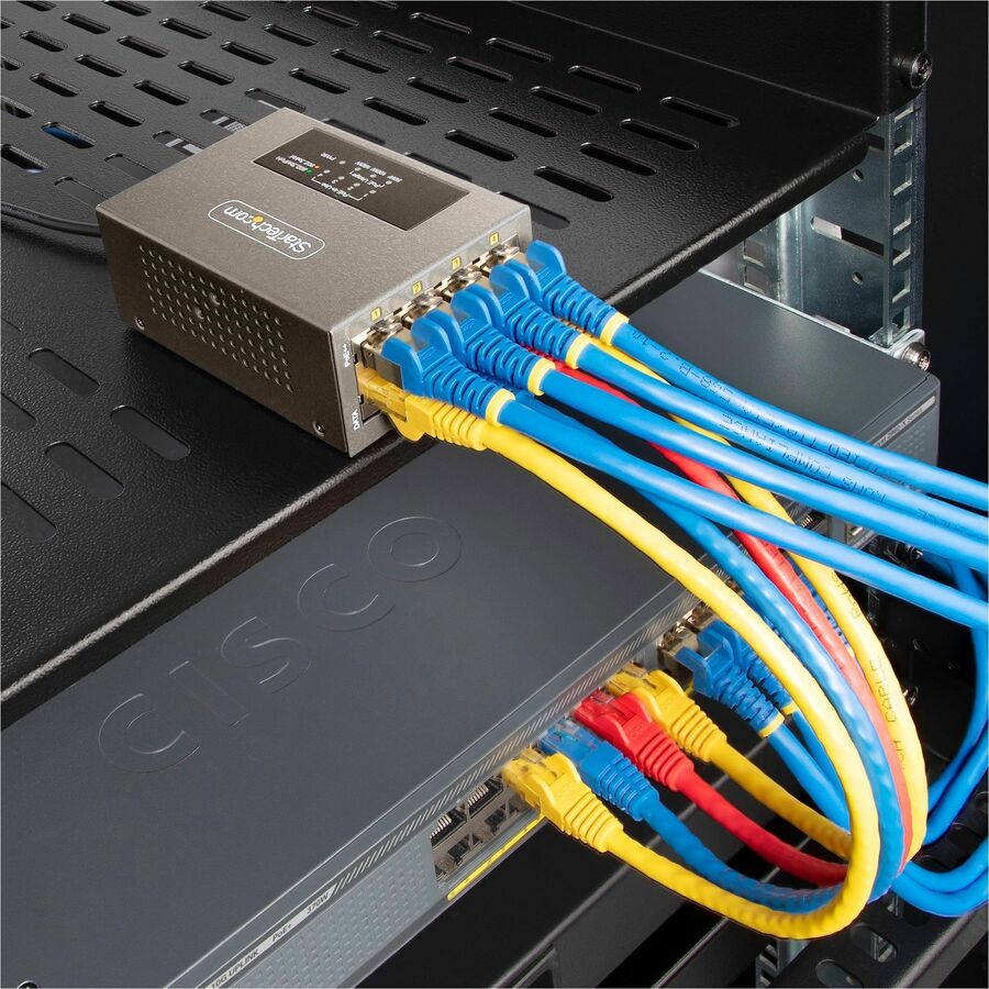 StarTech.com 4-Port Multi-Gigabit PoE++ Injector 5/2.5G Ethernet (NBASE-T) PoE/PoE+/PoE++