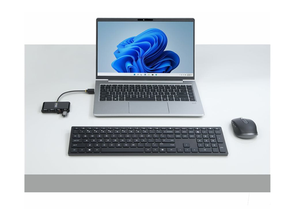 StarTech.com 4-Port USB 2.0 Hub, USB Bus Powered, Small Travel Mini USB Hub, USB 2.0 Splitter, Multi-Port Portable USB Hub, 480Mbps, ST4200MINI2-USB-HUB