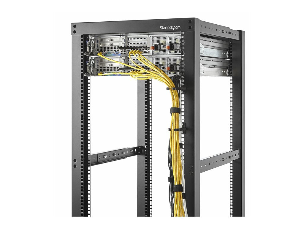 StarTech.com 5-Pack 1U Vertical Cable Management D-Ring Hooks, Cable Manager For 19 Server Racks/Cabinets CMHOOK1UN5PK