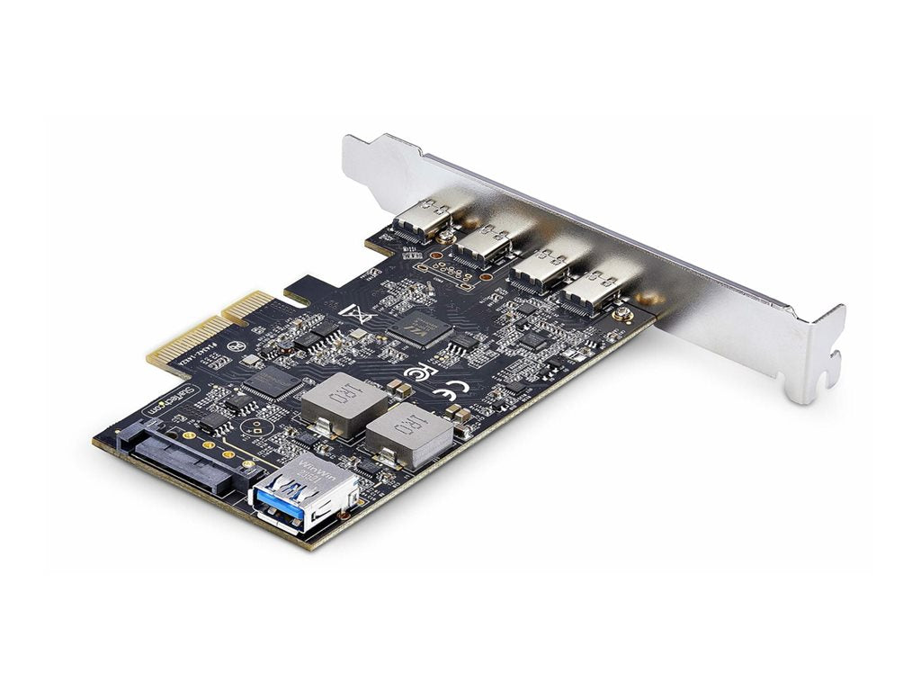 StarTech.com 5-Port USB PCIe Card, USB 3.2 10Gbps, PCI Express Card with 4x USB-C Ports, 1x USB-A Internal Port, USB PCIe Controller PS4C3IA3-USB-C-CARD