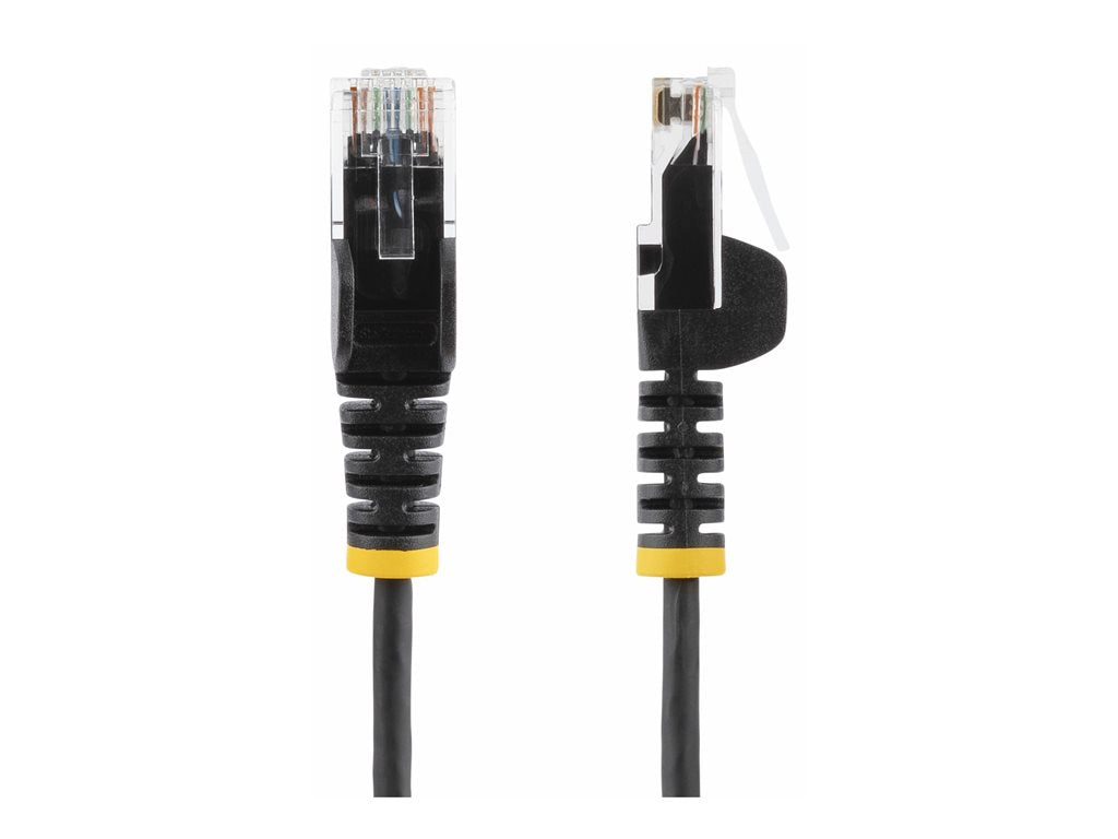 StarTech.com 5ft Black Slim CAT6 Ethernet Cable, Snagless, 28AWG, LSZH - Patch cable - RJ-45 (M) to RJ-45 (M) - 5 ft - UTP - N6PAT5BKS