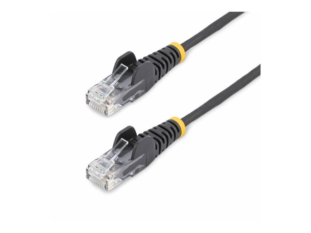 StarTech.com 5ft Black Slim CAT6 Ethernet Cable, Snagless, 28AWG, LSZH - Patch cable - RJ-45 (M) to RJ-45 (M) - 5 ft - UTP - N6PAT5BKS