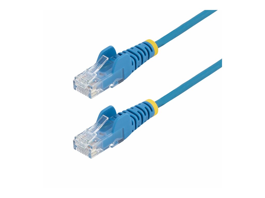 StarTech.com 5ft Blue Slim CAT6 Ethernet Cable, Snagless, 28AWG, LSZH - Patch cable - RJ-45 (M) to RJ-45 (M) - 5 ft - 0.1 in N6PAT5BLS