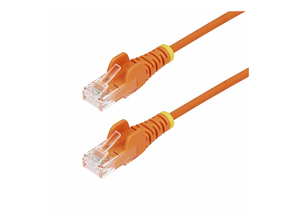 StarTech.com 5ft Orange Slim CAT6 Ethernet Cable, Snagless, 28AWG, LSZH - Patch cable - RJ-45 (M) to RJ-45 (M) - 5 ft - UTP - N6PAT5ORS