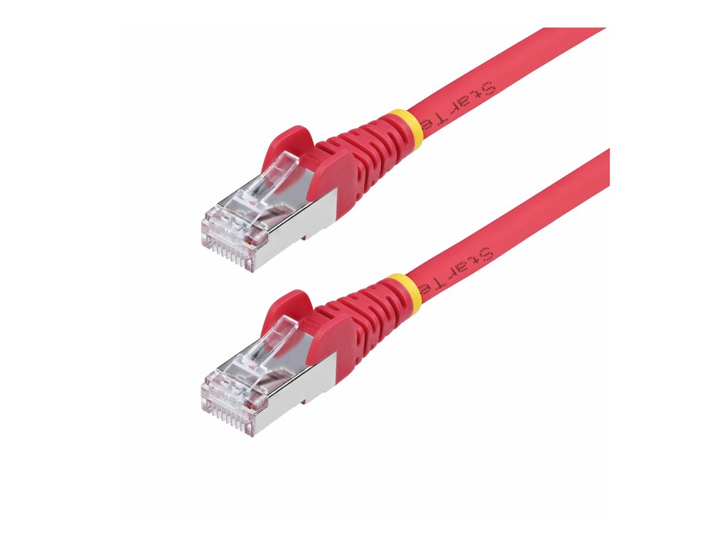 StarTech.com 5ft Red CAT6a Ethernet Cable, Snagless, S/FTP, 10G, LSZH - Patch cable - RJ-45 (M) to RJ-45 (M) - 5 ft - 0.2 in NLRD-5F-CAT6A-PATCH