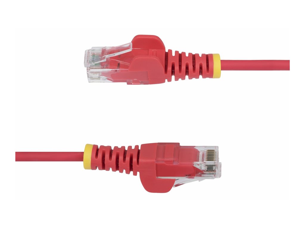 StarTech.com 5ft Red Slim CAT6 Ethernet Cable, Snagless, 28AWG, LSZH - Patch cable - RJ-45 (M) to RJ-45 (M) - 5 ft - 0.1 in - N6PAT5RDS