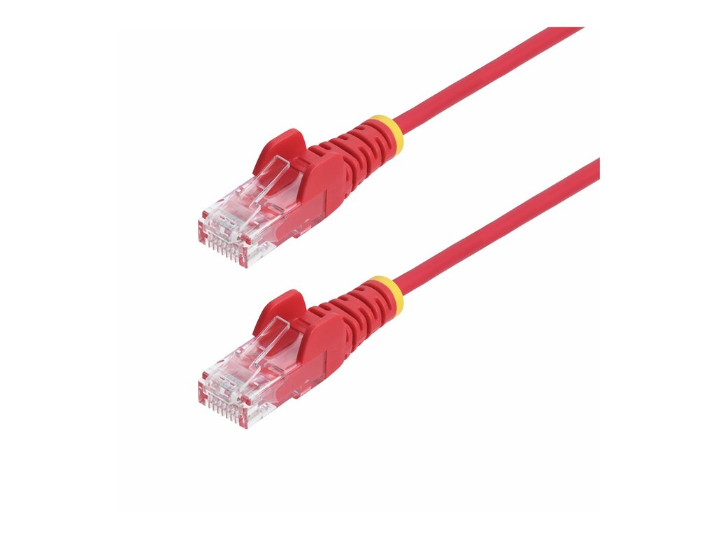StarTech.com 5ft Red Slim CAT6 Ethernet Cable, Snagless, 28AWG, LSZH - Patch cable - RJ-45 (M) to RJ-45 (M) - 5 ft - 0.1 in - N6PAT5RDS