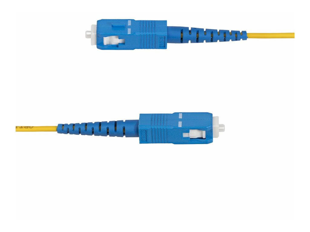 StarTech.com 5m (16.4ft) LC to SC (UPC) OS2 Single Mode Fiber Cable - Patch cable - LC/UPC single-mode (M) to SC/UPC single-mode SPSMLCSC-OS2-5M