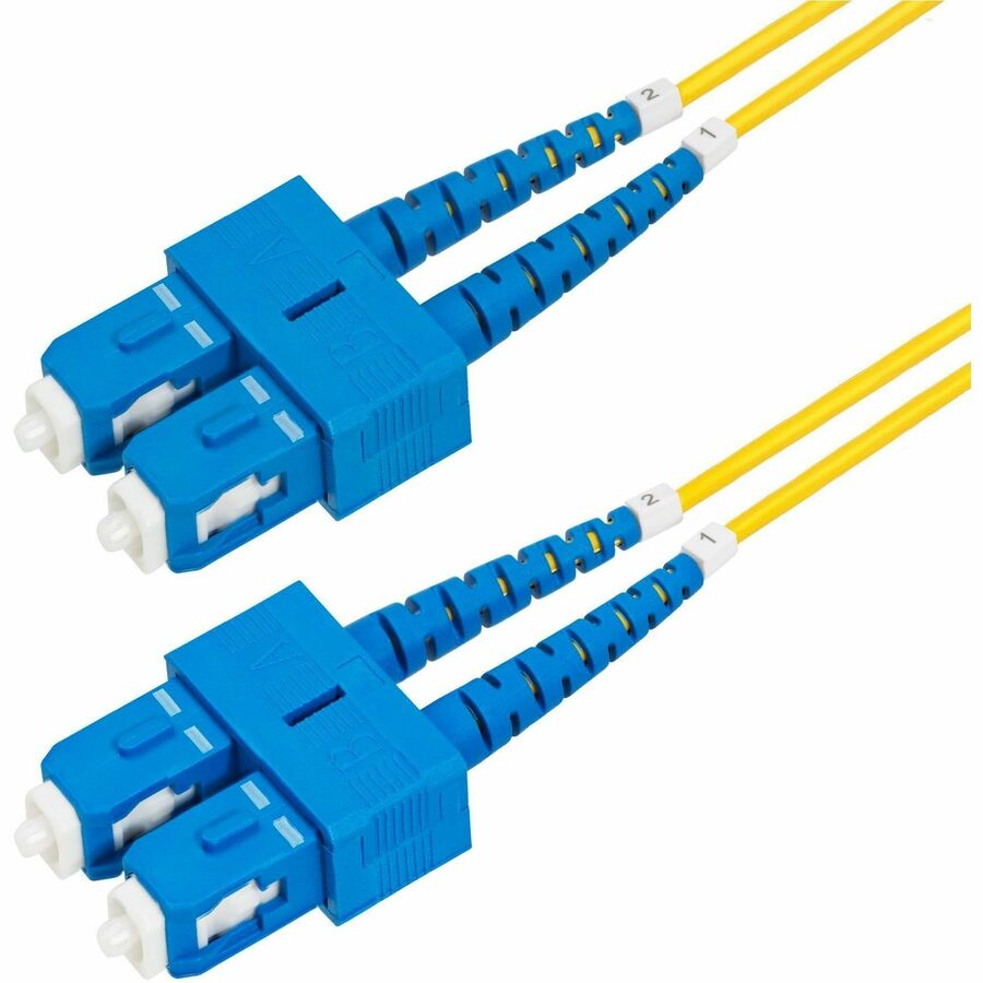 StarTech.com 5m (16.4ft) SC to SC (UPC) OS2 Single Mode Duplex Fiber Optic Cable, 9/125, SMDOS2SCSC5M