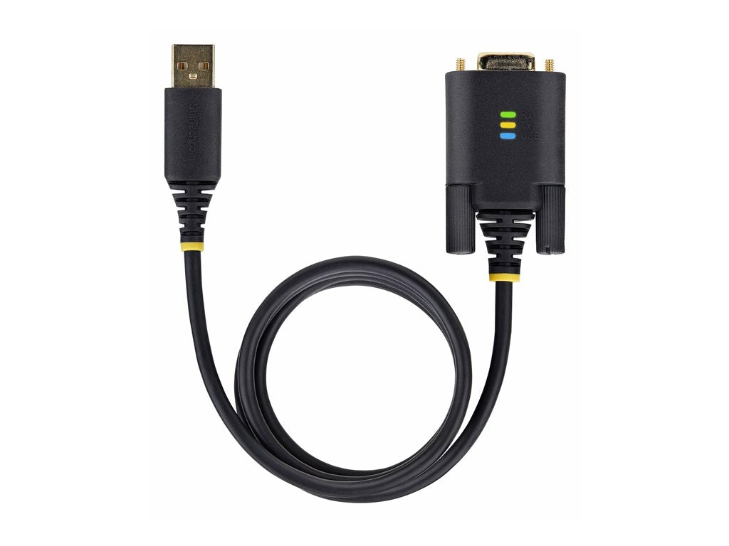 StarTech.com 6.6ft (2m) USB to Serial Adapter Cable, COM Retention, RS232 - USB / serial cable - USB (M) to DB-9 (M) screwable 1P6FFC-USB-SERIAL