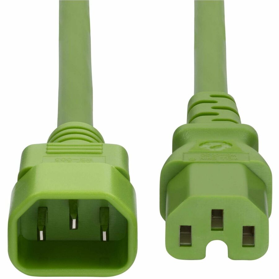 StarTech.com 6ft (1.8m) Heavy Duty PDU Power Cord IEC 60320 C14 to C15 15A 250V 14AWG Gree