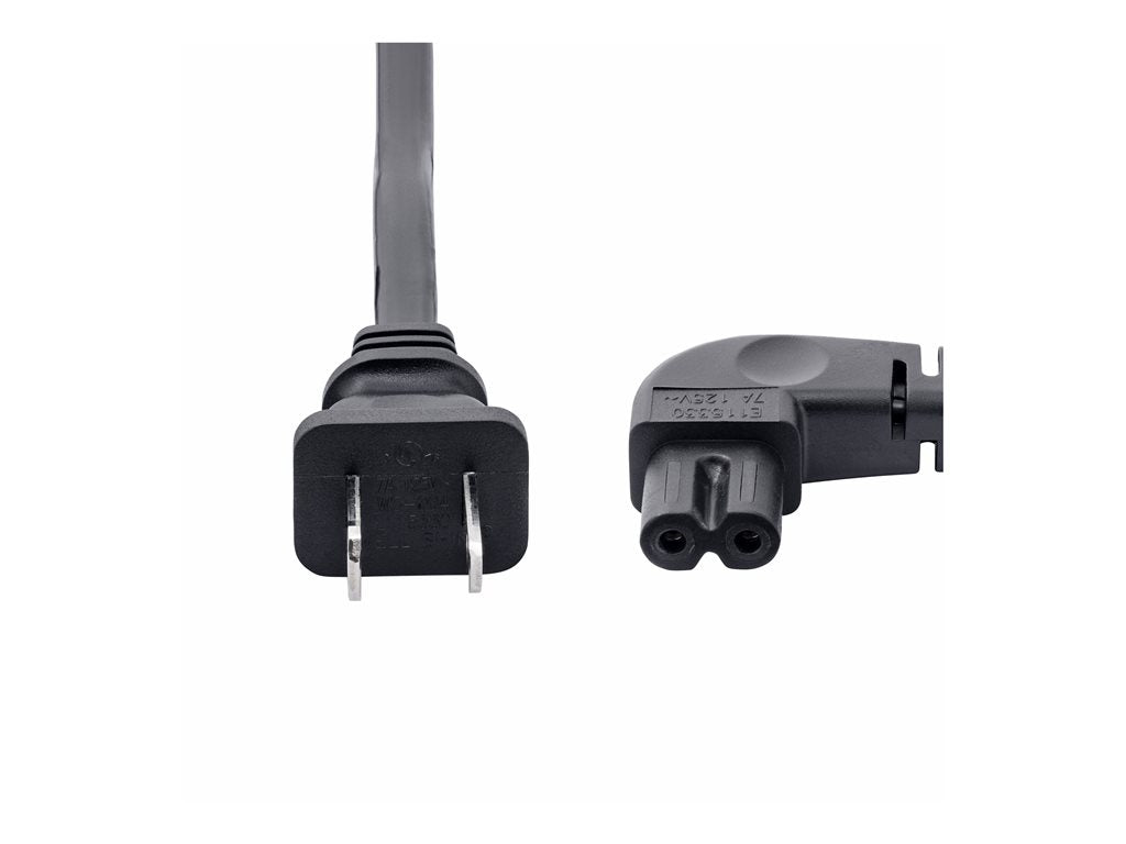 StarTech.com 6ft (1.8m) Laptop Power Cord, NEMA 1-15P to Right Angle C7, 7A 125V, 18AWG, Laptop Charger Cable, Replacement Power PXT101NB-STRA-6F