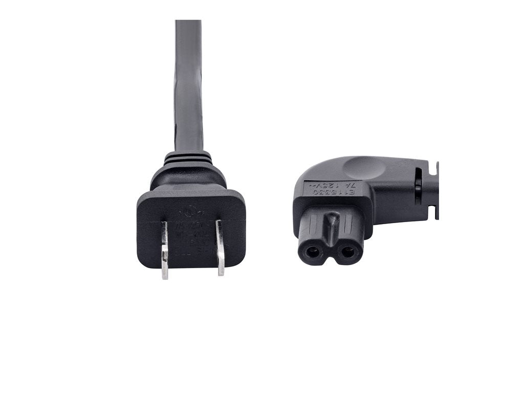 StarTech.com 6ft (1.8m) Laptop Power Cord, NEMA 1-15P to Right Angle C7, 7A 125V, 18AWG, Laptop Charger Cable, Replacement Power PXT101NB-STRA-6F
