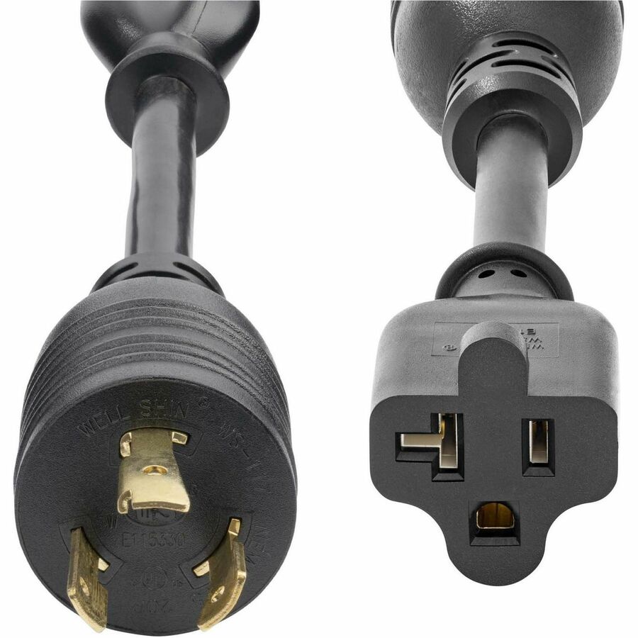 StarTech.com 6in (15cm) Heavy Duty Power Cord NEMA L5-20P to NEMA 5-20R Plug Converter Cab