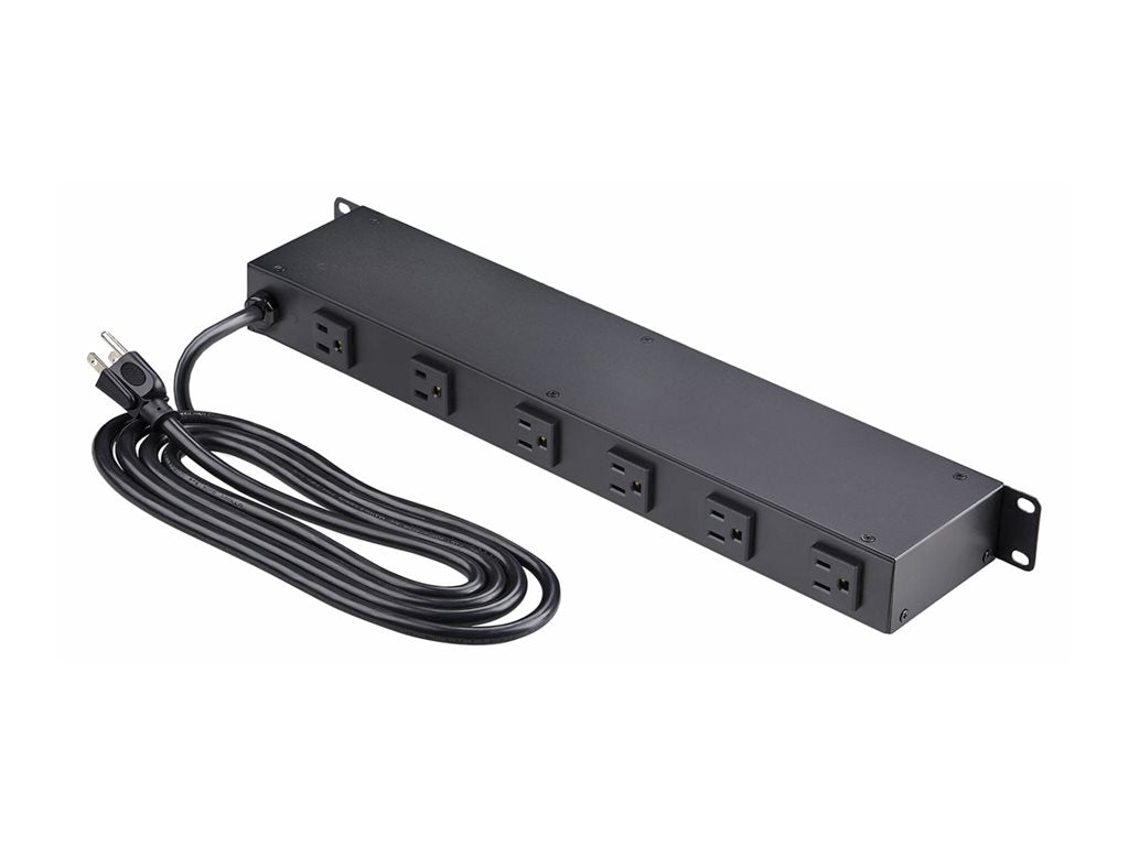 StarTech.com 8-Outlet Rack Mount Metered PDU, 1U Server Power Strip, TAA - Power distribution unit (rack-mountable) - AC 120 8NM8-RACK-MOUNT-PDU