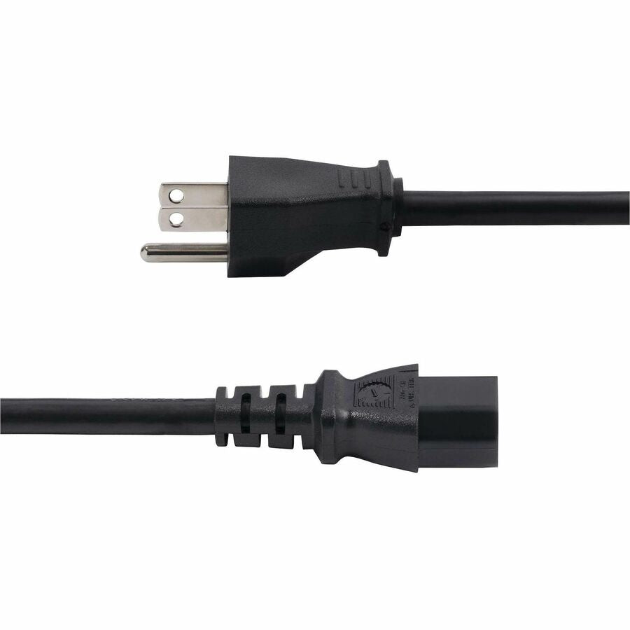 StarTech.com 8ft (2.4m) Computer Power Cord NEMA 5-15P to IEC 60320 C13 AC Power Cable 13A