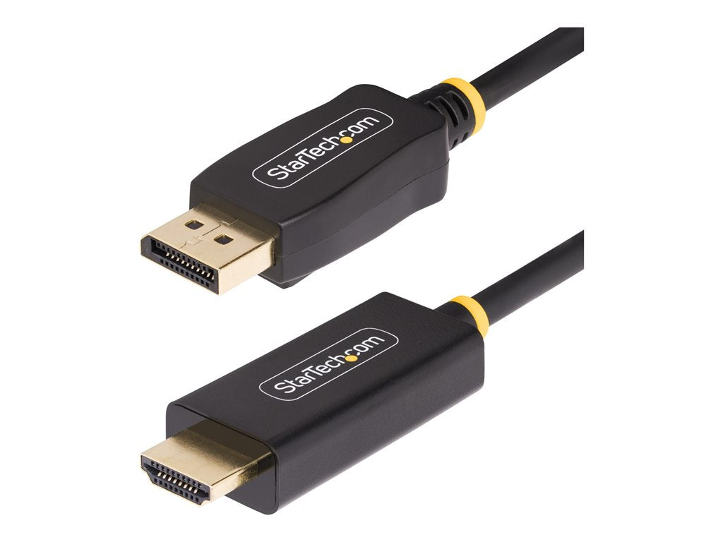 StarTech.com 9.8ft (3m) DisplayPort to HDMI Adapter Cable, 4K 60Hz with HDR, DP to HDMI 2.0b, Active Video Converter, DisplayPort 10F-DP-HDMI-4K60-HDR