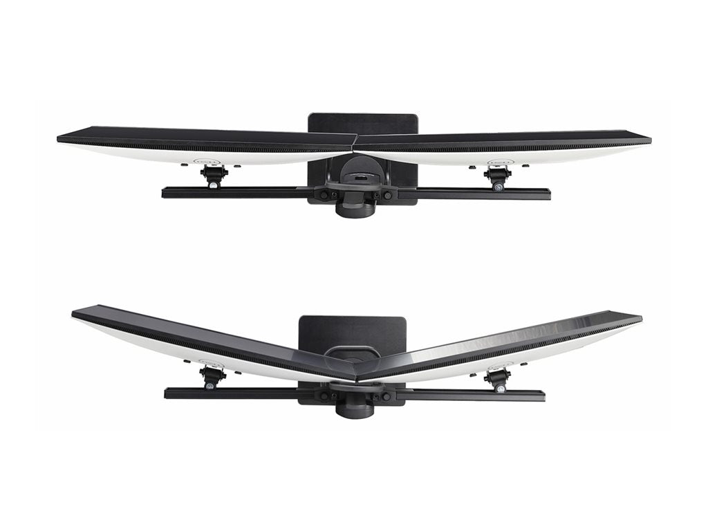 StarTech.com Crossbar Dual Monitor Desk Stand, Double 27inch Screens/VESA - Stand - for 2 monitors - plastic, aluminum, steel 2MC1S-MONITOR-STAND