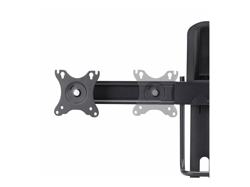 StarTech.com Crossbar Dual Monitor Desk Stand, Double 27inch Screens/VESA - Stand - for 2 monitors - plastic, aluminum, steel 2MC1S-MONITOR-STAND