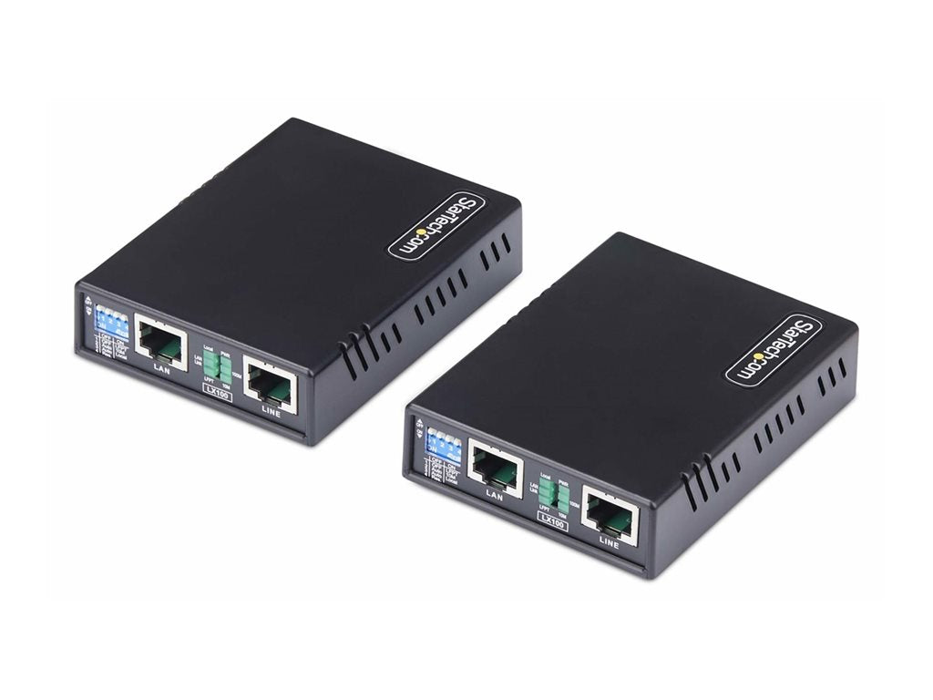 StarTech.com Ethernet Extender Kit, Up to 0.5mi (800m), Ethernet Booster - Short-haul modem - 100Mb LAN - 10Base-T, 100Base-TX C2-ETHERNET-EXTENDER
