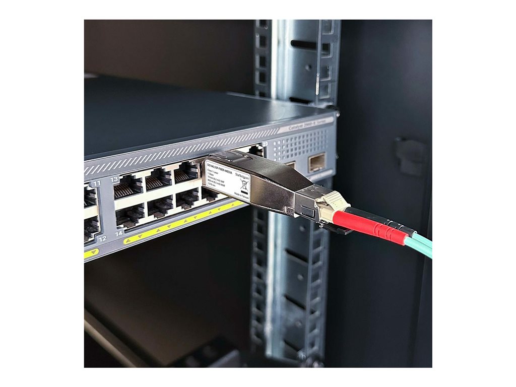 StarTech.com Gigabit Fiber to RJ45 Ethernet Media Converter, Micro Mini - Fiber media converter - 1GbE - 1000Base-T, 1000Base-LX D01ML55P-FIBER-MEDIA