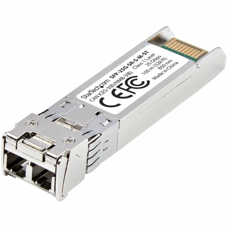 StarTech.com MSA-Compliant SFP-25G-SR-S SFP28 Module, 25Gb Multimode Fiber (MMF), SFP-25G-SR-S-M-ST