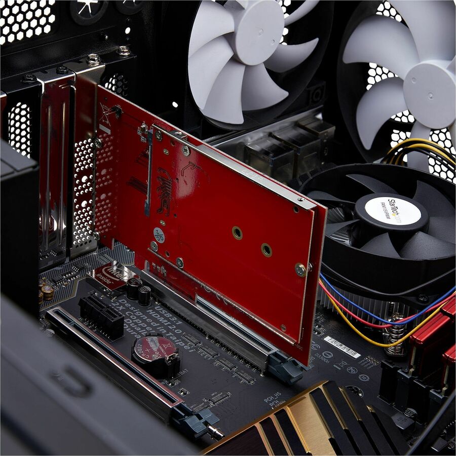 StarTech.com M.2 to U.3 Adapter, For M.2 NVMe SSDs, PCIe M.2 Drive to 2.5inch U.3