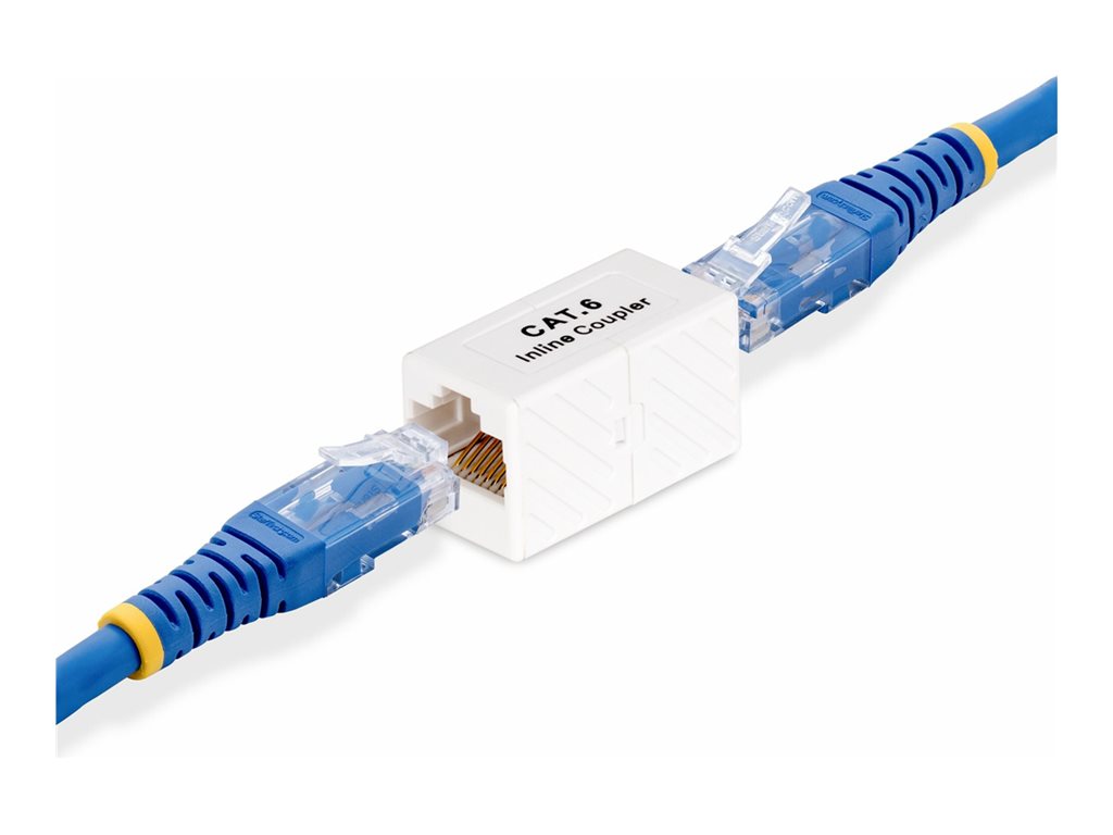StarTech.com RJ45 Coupler 5-Pack, Inline Cat6 Coupler, Female to Female (F/F) T568 Connector, Unshielded Ethernet Cable Extension IN-CAT6-COUPLER-U5