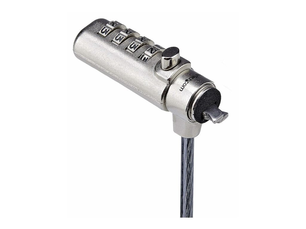 StarTech.com Slim Lock Noble Wedge Slot Compatible, 6.6ft Locking Cable - Security cable lock - 6.6 ft SNBLC4D-LAPTOP-LOCK