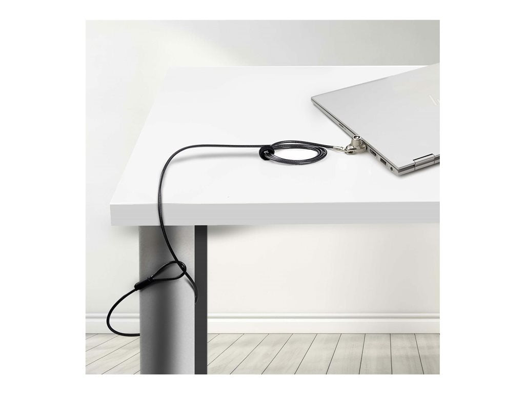 StarTech.com Slim Lock Noble Wedge Slot Compatible, 6.6ft Locking Cable - Security cable lock - anti-theft - 6.6 ft SNBLK-LAPTOP-LOCK