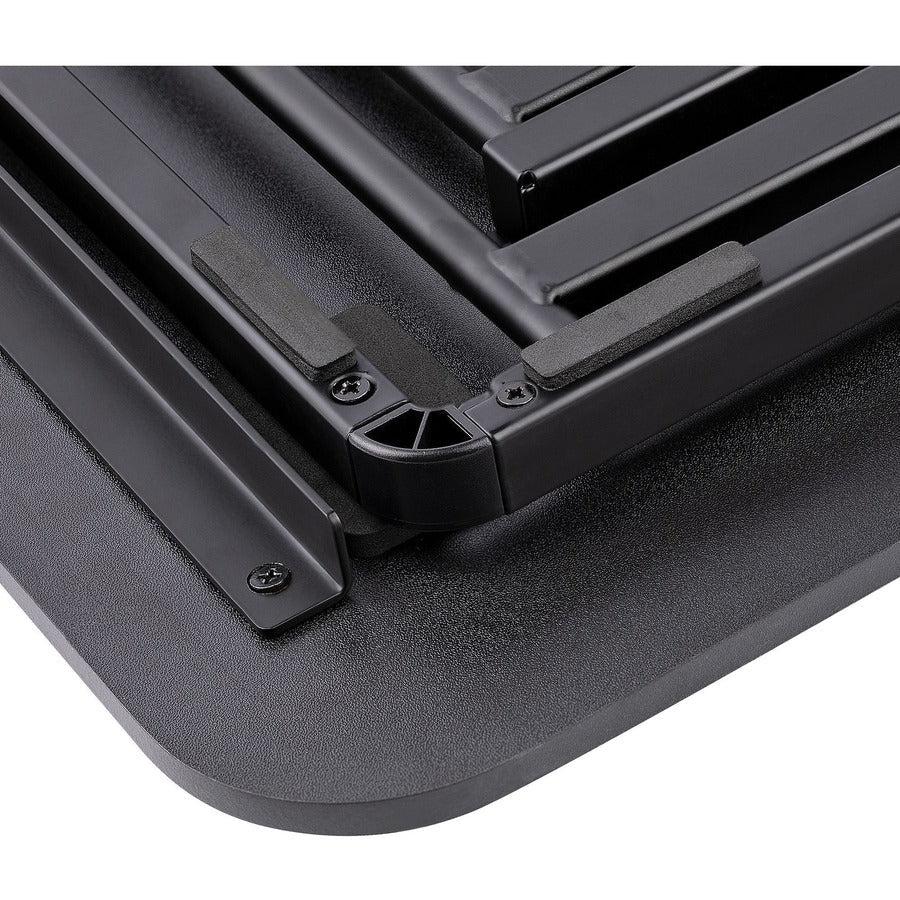 StarTech.com Standing Desk Converter for Laptop, Up to 8kg/17.6lb, Height Adjustable Laptop Riser, Table Top Sit Stand Desk Converter LAPTOP-SIT-STAND