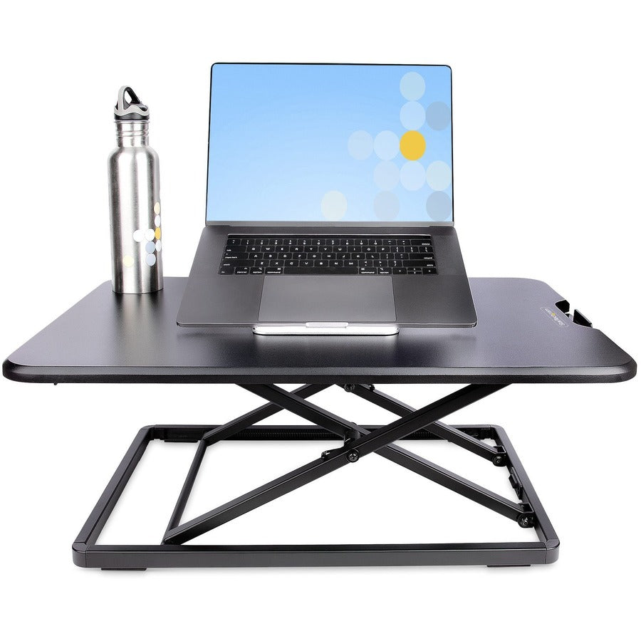 StarTech.com Standing Desk Converter for Laptop, Up to 8kg/17.6lb, Height Adjustable Laptop Riser, Table Top Sit Stand Desk Converter LAPTOP-SIT-STAND