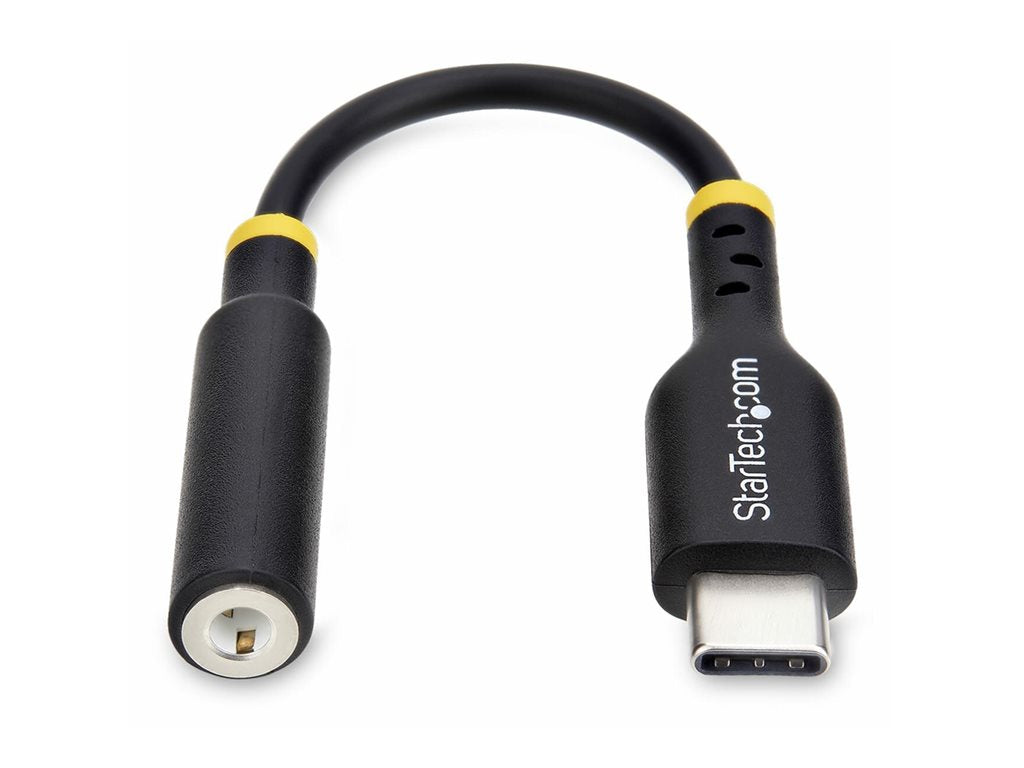 StarTech.com USB-C Audio Adapter to 3.5mm TRRS Jack, Headphone Aux Dongle - USB-C to headphone jack adapter - 24 pin USB-C male USBCAUDIO2