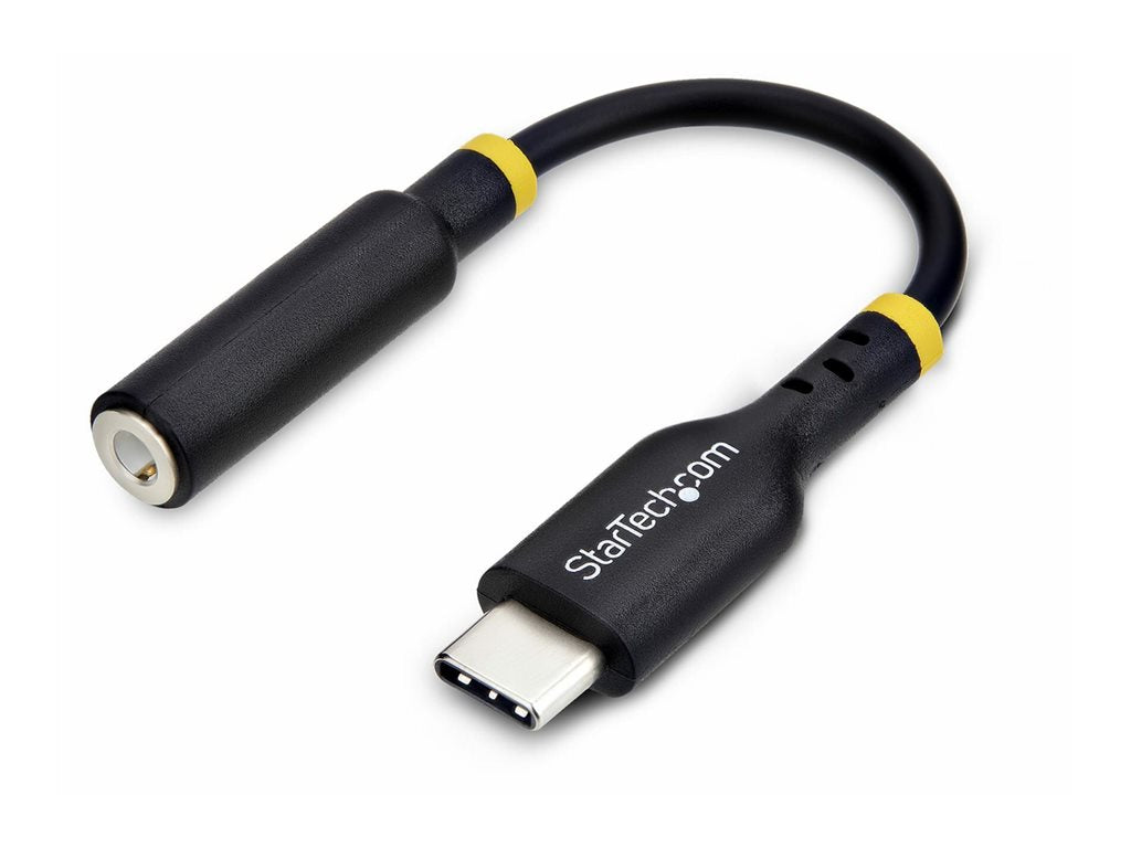 StarTech.com USB-C Audio Adapter to 3.5mm TRRS Jack, Headphone Aux Dongle - USB-C to headphone jack adapter - 24 pin USB-C male USBCAUDIO2