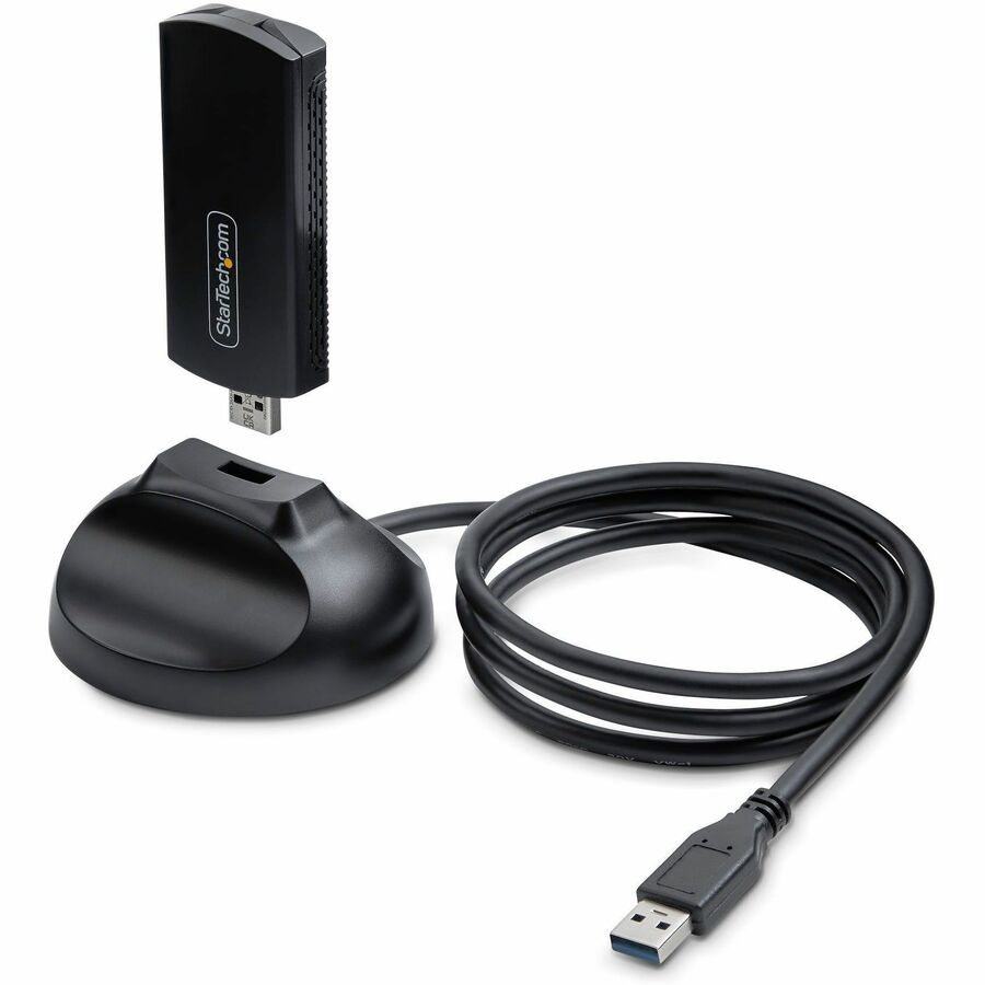 StarTech.com Wi-Fi 6E USB Adapter/Dongle, For Desktop/Laptop PC, Wireless NIC Up To AX54005A-USB-WIFI-6E