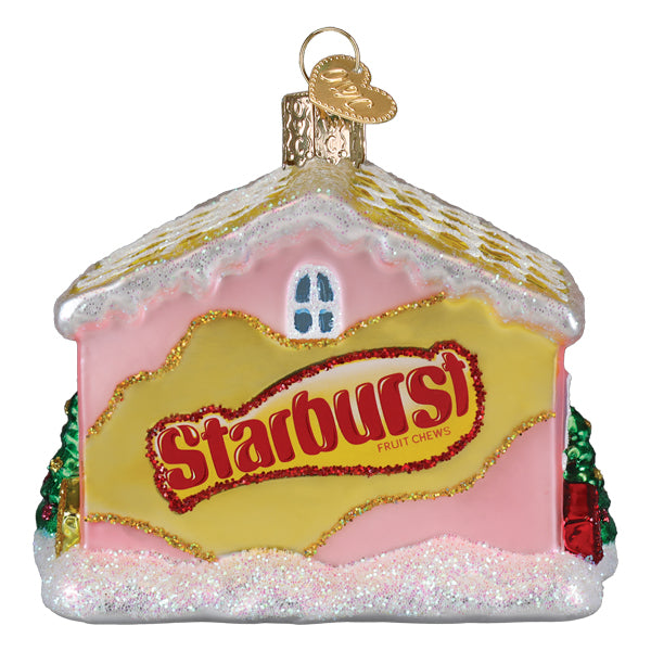 Starburst Cottage Glass Ornament