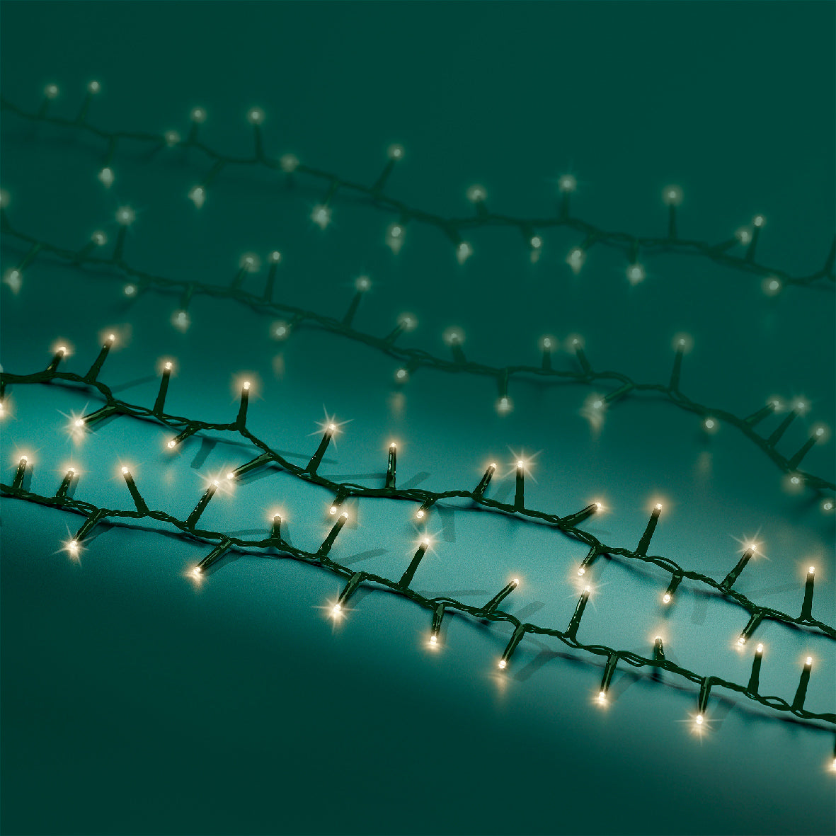 Starry Nights Compact Twinkle Lights - 500 LED - Warm White - Green Wire