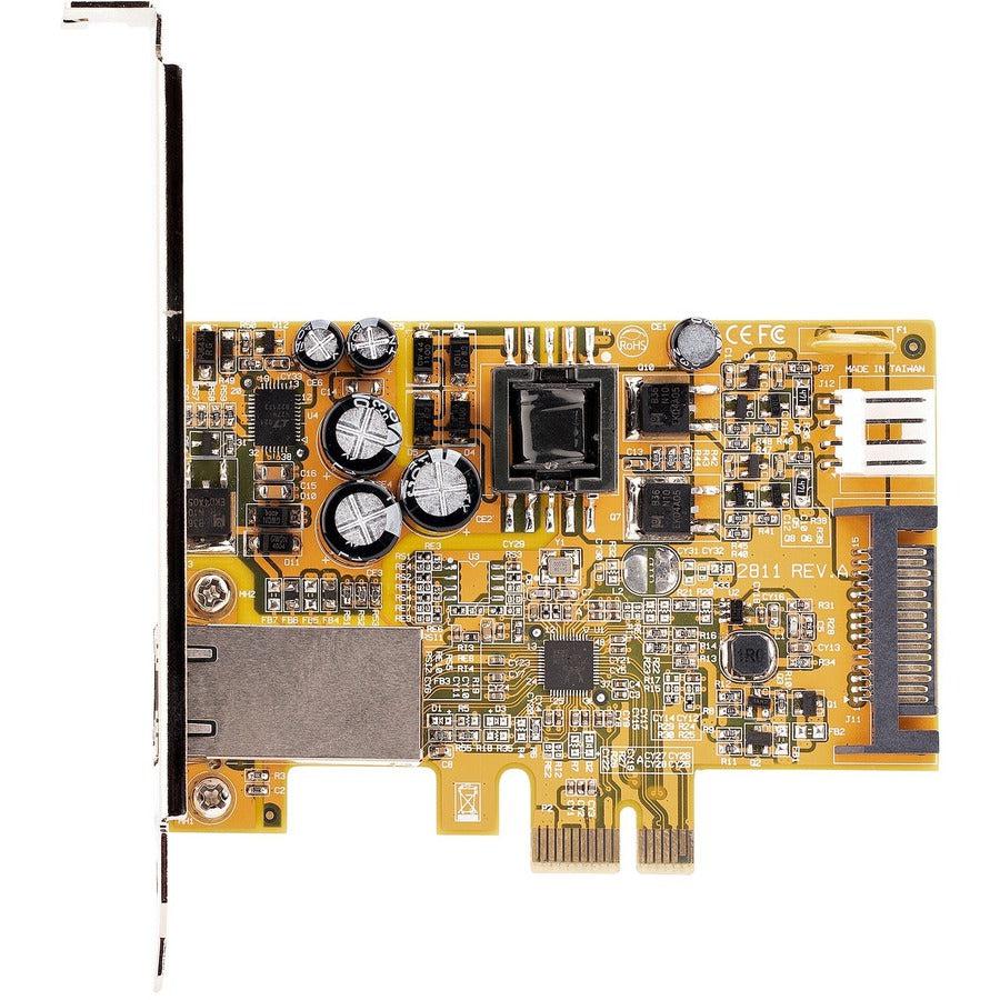 Startech.Com 1 Port 2.5Gbps Poe Network Card, Pcie Ethernet Card, 30W 802.3At Poe Nic For Pc/Servers, Rj45/Network Poe Lan Adapter, Nbaset